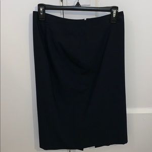 Ann Taylor Tall Navy Pencil Skirt, size 2